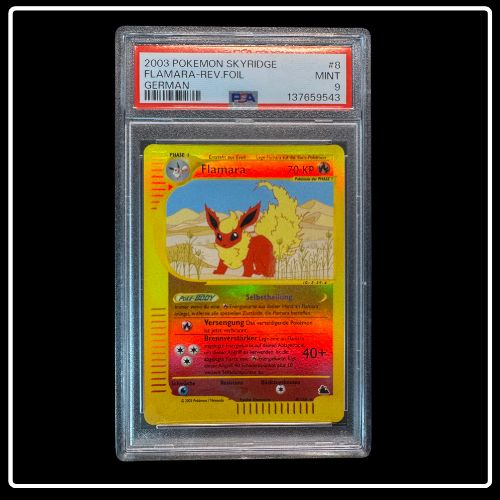 Flamara Reverse Holo 9 Skyridge (PSA8)