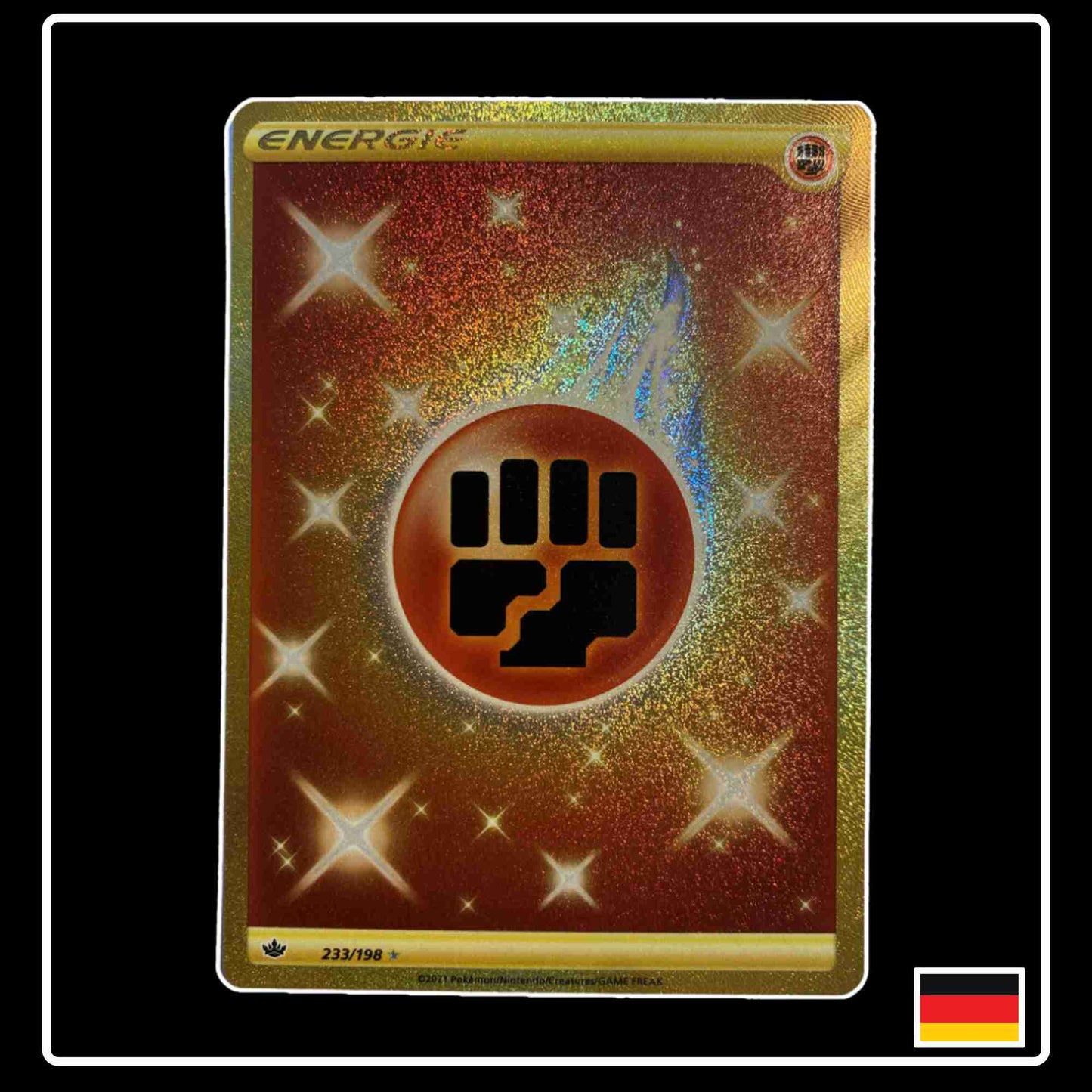 Pokemon Karte Kampf-Energie GOLD 233/198 aus dem Schwert & Schild Set Schaurige Herrschaft
