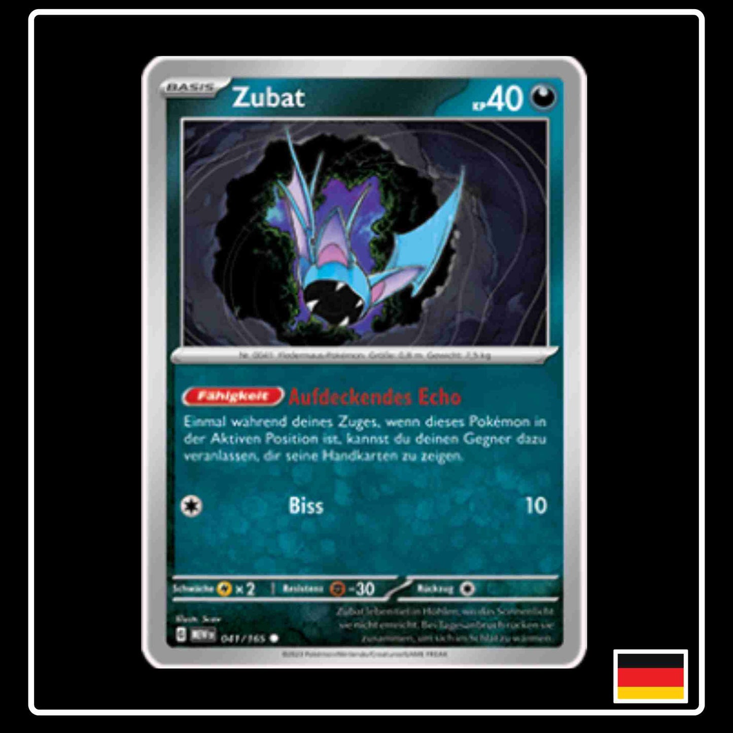 Zubat 041/165 aus dem Pokemon Set Karmesin & Purpur 151