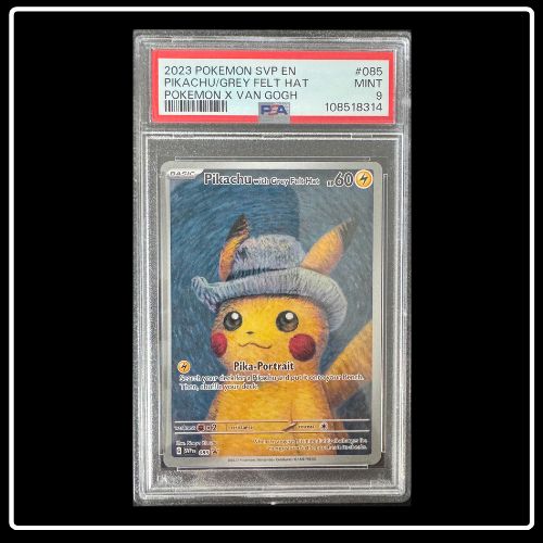 Pikachu with Grey Felt Hat Promo SVP 085 PSA 9