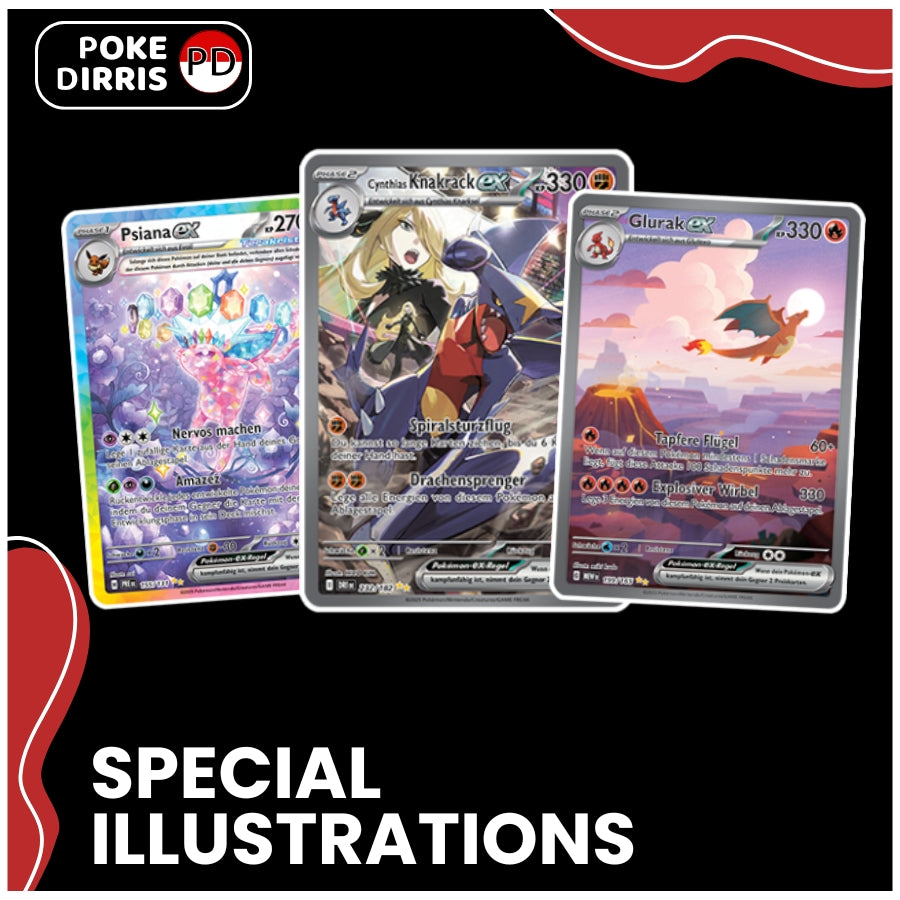 Glurak, Nachtara und Pikachu – Special Illustration Rare & Alternative Pokémon Karten