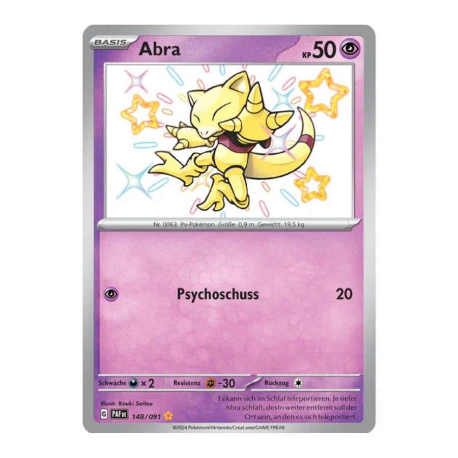 Abra Shiny 148/091 Paldeas Schicksale