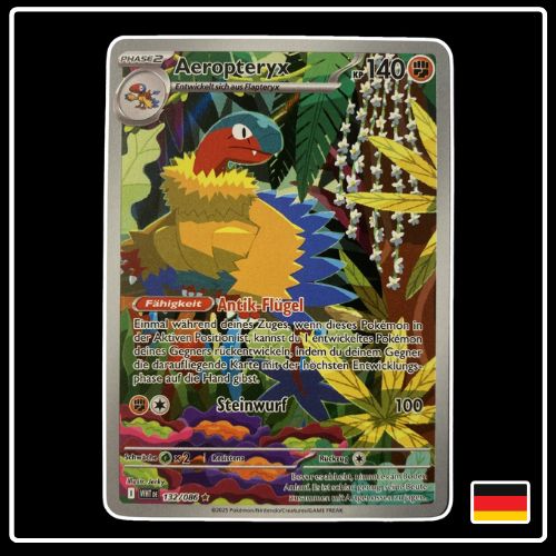 Aeropteryx Illustration Rare 132/086 Pokemon Weisse Flammen