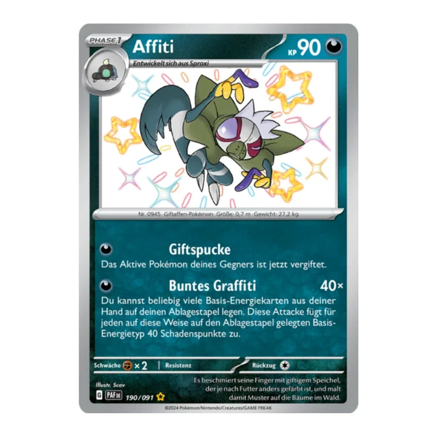 Affiti Shiny 190/091 Paldeas Schicksale