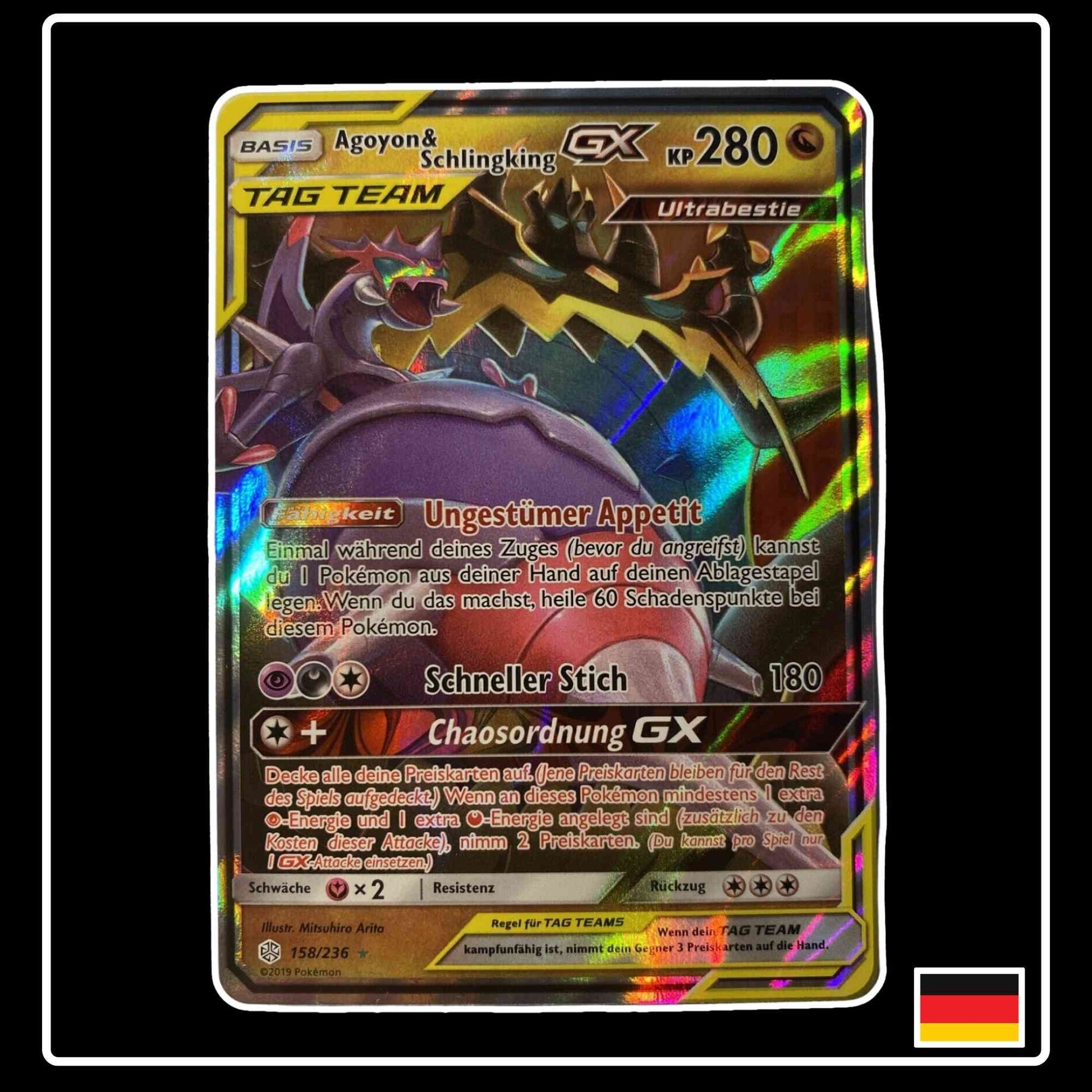 Agoyon & Schlingking GX 158/236 Pokemon Welten im Wandel