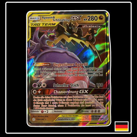 Agoyon & Schlingking GX 158/236 Pokemon Welten im Wandel