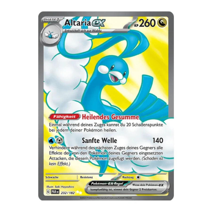 Altaria ex Full Art Deutsch 232/182 Paradox Rift