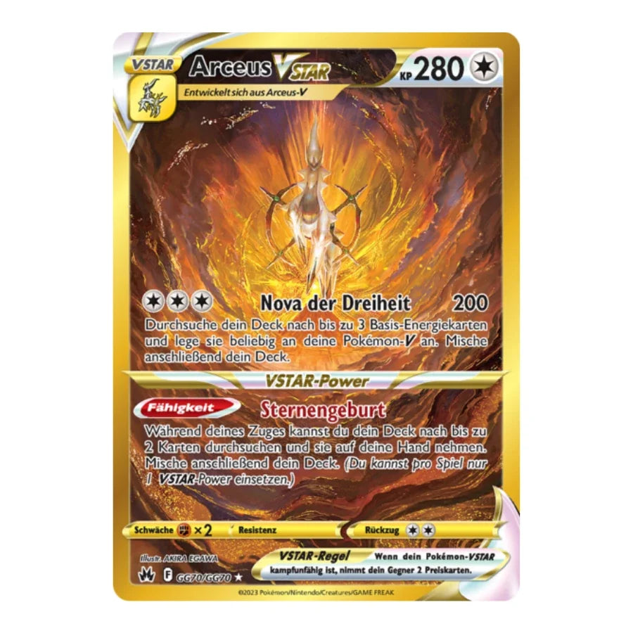 Arceus VSTAR SR GG70/GG70 Zenit der Könige