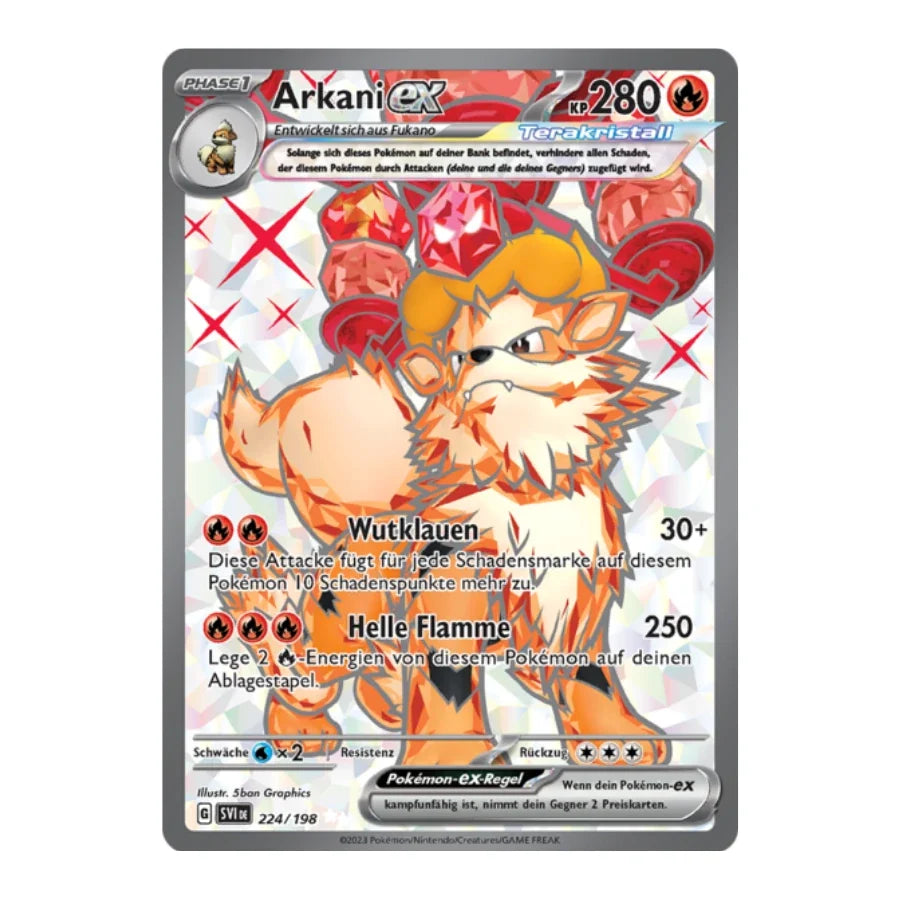 Arkani ex Tera Full Art Deutsch 224/198 Karmesin & Purpur