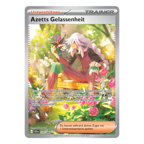 Azetts Gelassenheit Trainer SIR 120/086 Pokemon Wachsendes Chaos