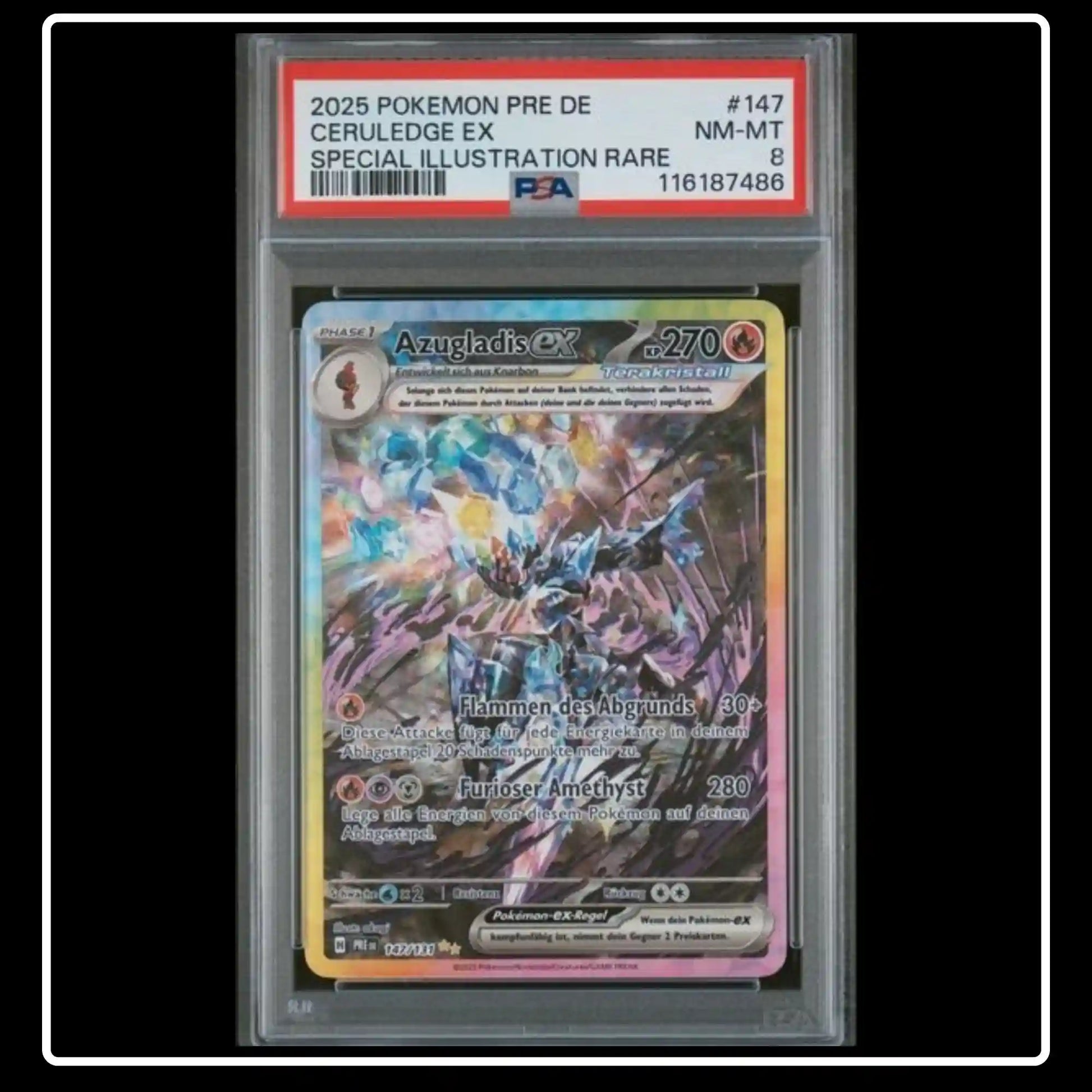 Azugladis ex SIR 147/131 Pokemon Prismatische Entwicklungen PSA 8