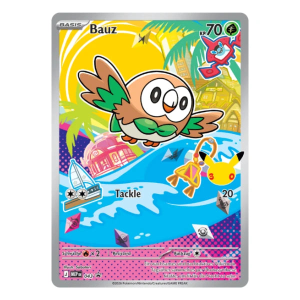 Bauz IR MEP DE 043 Pokemon Mega-Entwicklung Black Star Promo 