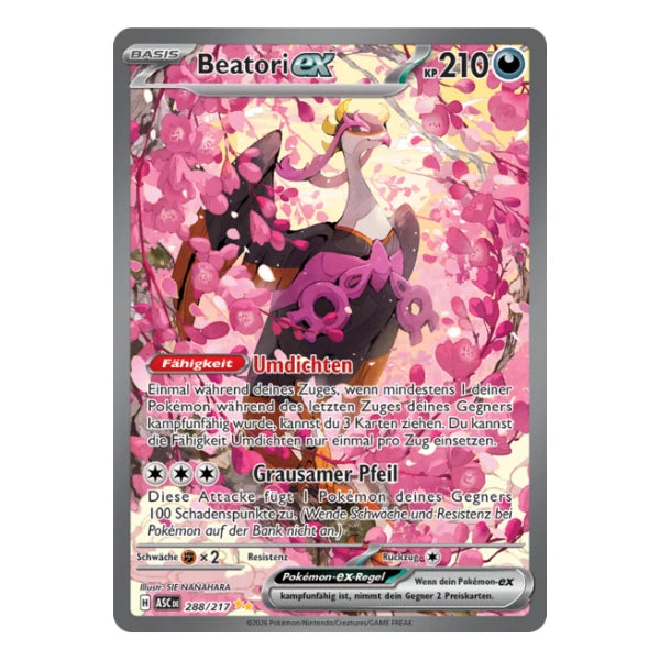 Beatori ex SIR 288/217 Pokemon Erhabene Helden