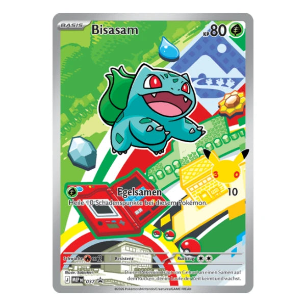 Bisasam IR MEP DE 037 Mega Entwicklung Black Star Promo