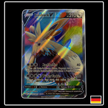 Pokemon Karte Bissbark V Full Art 157/163 aus dem Schwert & Schild Set Kampfstile