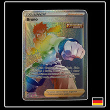 Pokemon Karte Bruno Rainbow 172/163 aus dem Schwert & Schild Set Kampfstile