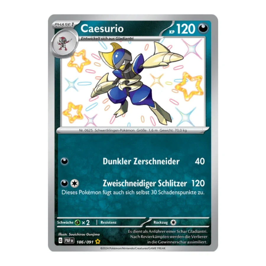 Caesurio Shiny 186/091 Paldeas Schicksale