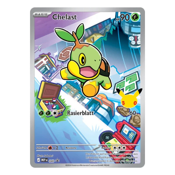 Chelast IR MEP DE 040 Pokemon Mega-Entwicklung Black Star Promo 