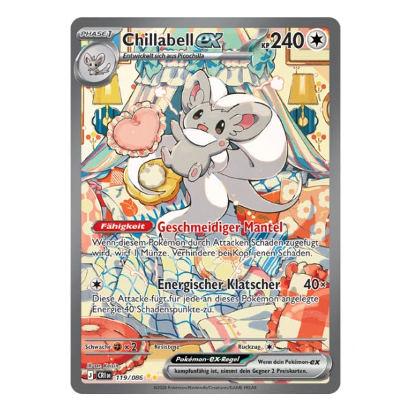 Chillabell ex SIR 119/086 Pokemon Wachsendes Chaos