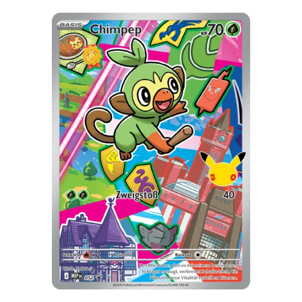 Chimpep IR MEP DE 052 Pokemon Mega-Entwicklung Black Star Promo 