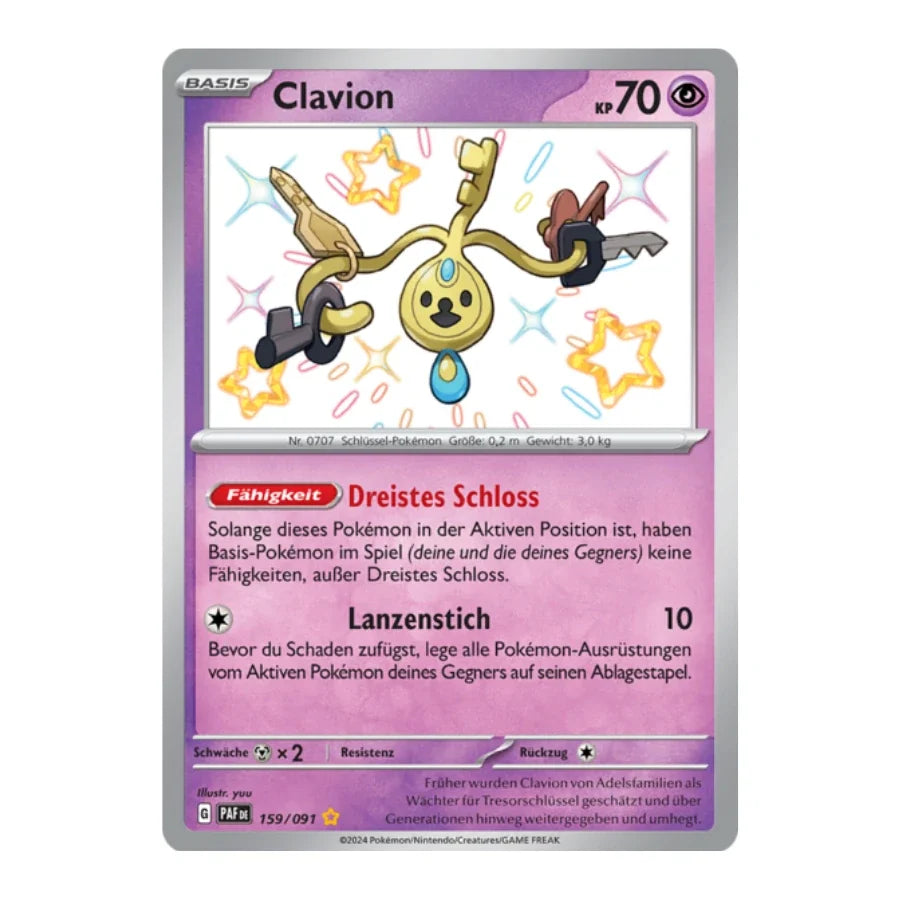 Clavion Shiny 159/091 Paldeas Schicksale