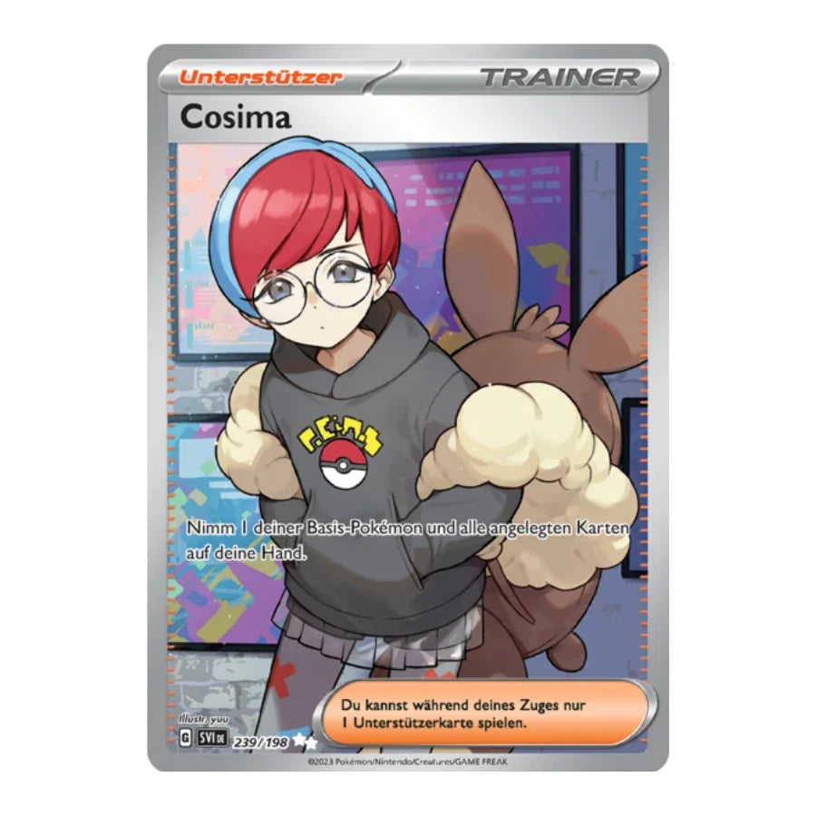 Cosima Trainer Full Art Deutsch 239/198 Karmesin & Purpur