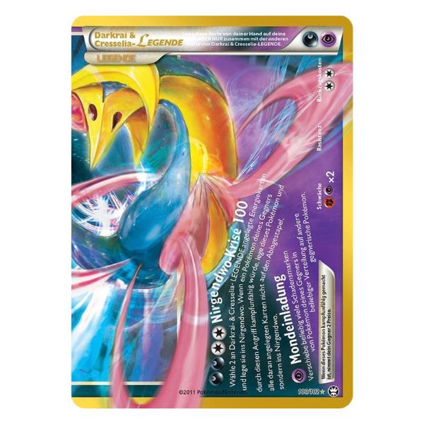 Darkrai & Cresselia LEGENDE 100/102 Pokemon 30 Jahre