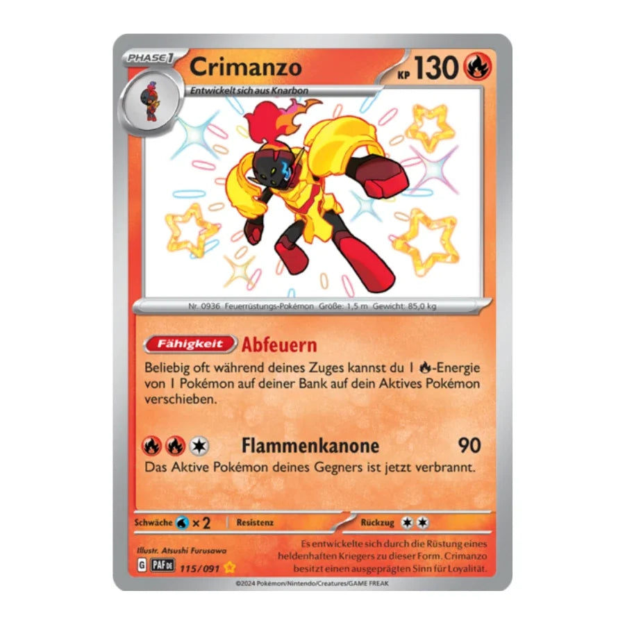 Crimanzo Shiny 115/091 Paldeas Schicksale