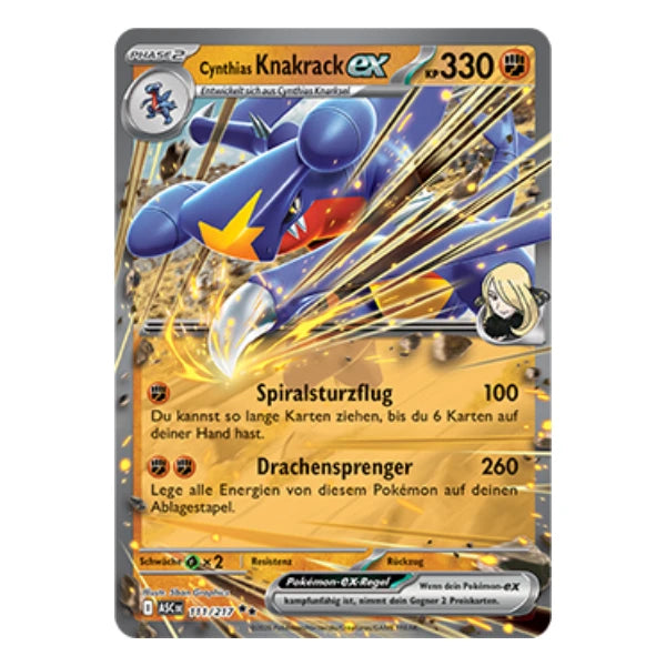 Cynthias Knakrack ex 111/217 Pokemon Erhabene Helden