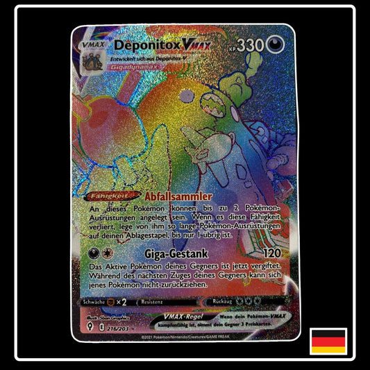 Deponitox VMAX Rainbow 216/203 Pokemon Drachenwandel