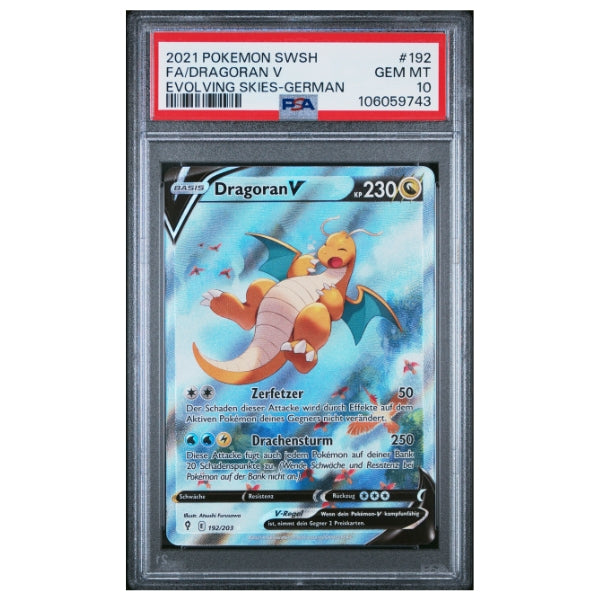 Dragoran V SIR 192/203 Pokemon Drachenwandel (PSA10)