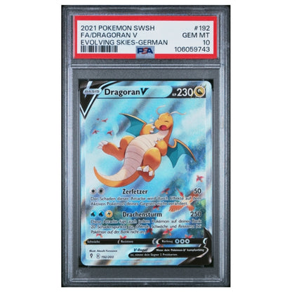 Dragoran V SIR 192/203 Pokemon Drachenwandel (PSA10)
