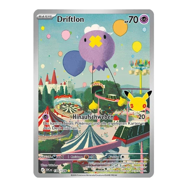 Driftlon IR 136/128 Pokemon 30 Jahre