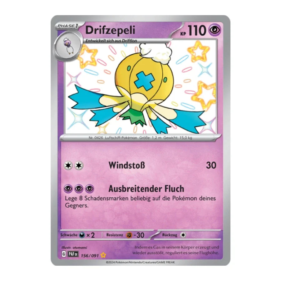 Drifzepeli Shiny 156/091 Paldeas Schicksale