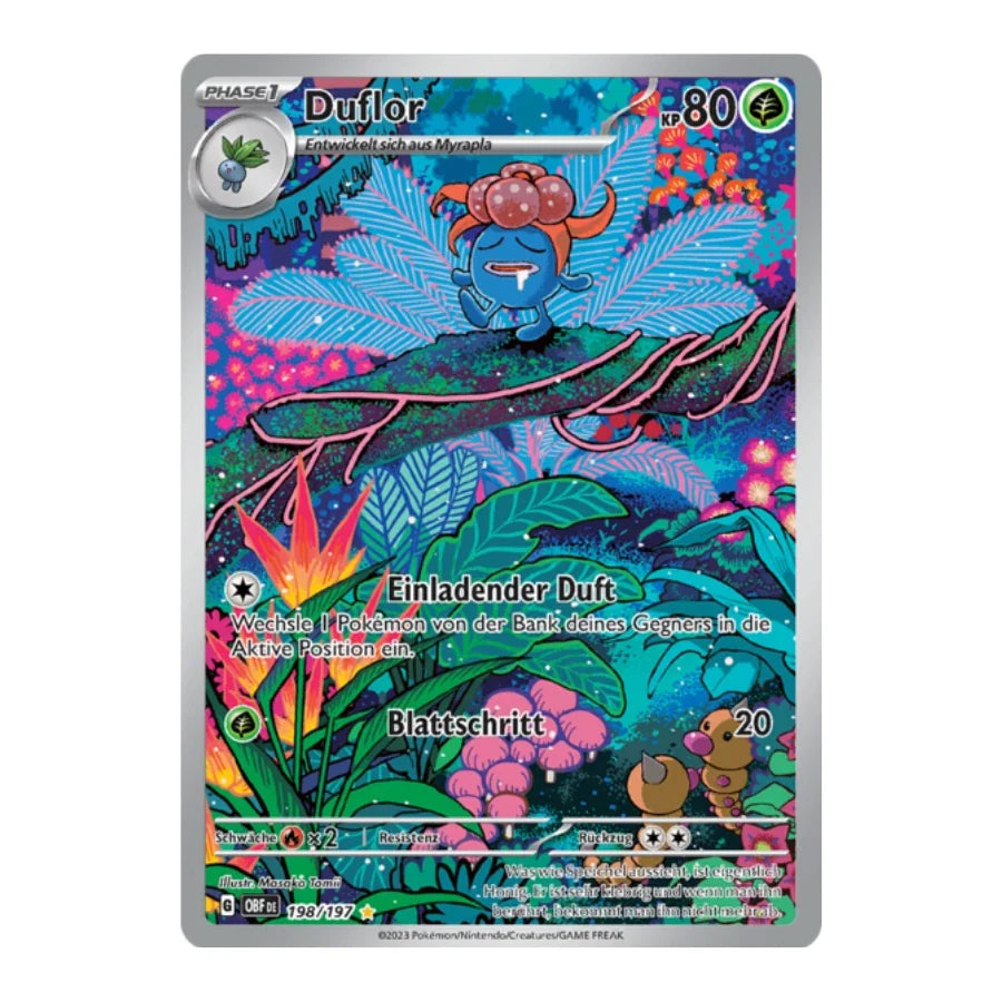 Duflor Art Rare Deutsch 198/197 Obsidian Flammen