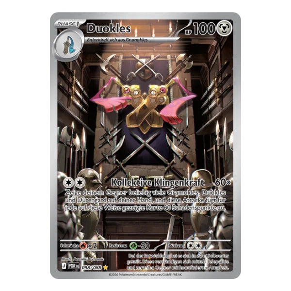 Duokles IR 098/088 Pokemon Optimale Ordnung