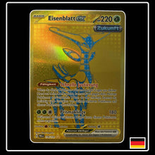 Eisenblatt GOLD Hyper Rare Pokémon Karte – Prismatische Entwicklungen, Deutsch, holografisch, selten
