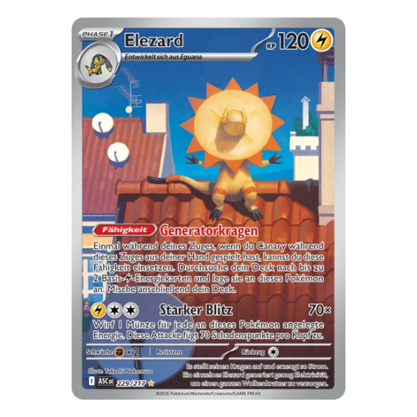 Elezard IR 229/217 Pokemon Erhabene Helden
