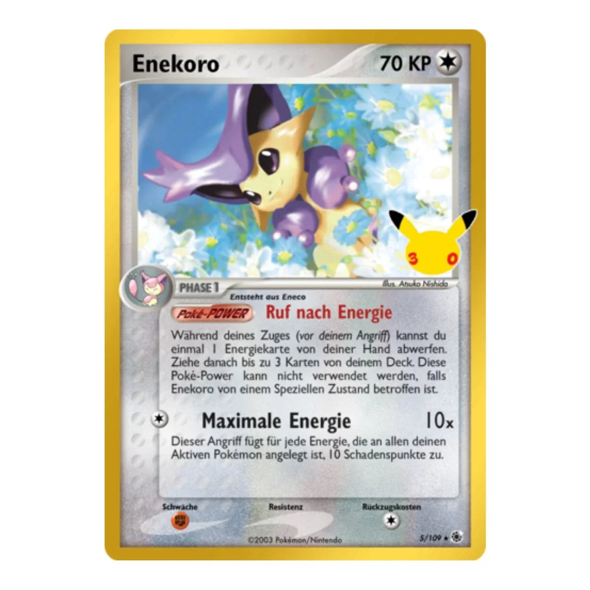 Enekoro HR 5/109 Pokemon 30 Jahre