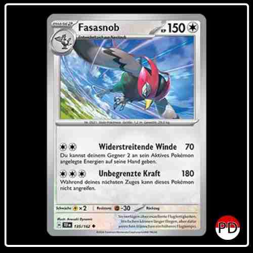 Fasasnob 135/162 Pokemon Gewalten der Zeit