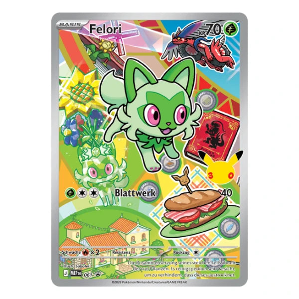 Felori IR MEP DE 061 Pokemon Mega-Entwicklung Black Star Promo