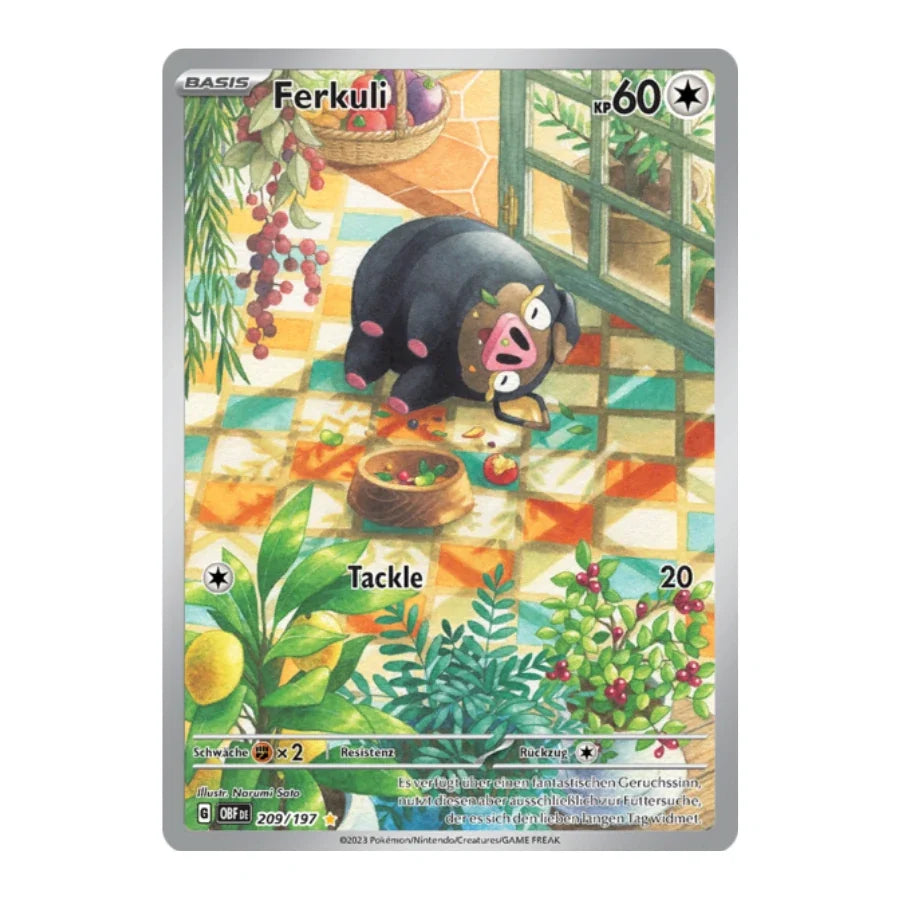 Ferkuli Art Rare Deutsch 209/197 Obsidian Flammen