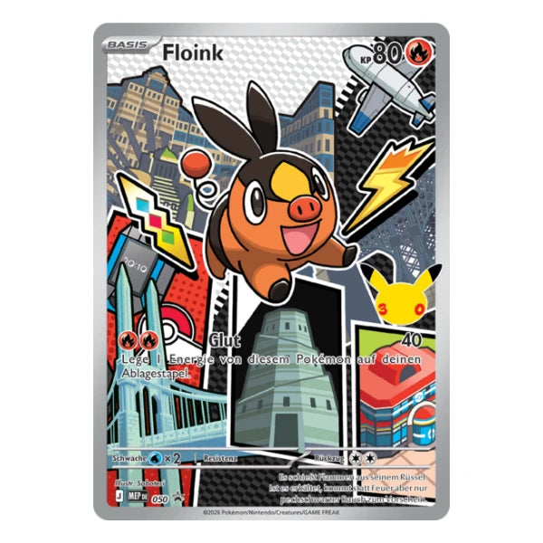 Floink IR MEP DE 050 Pokemon Mega-Entwicklung Black Star Promo 