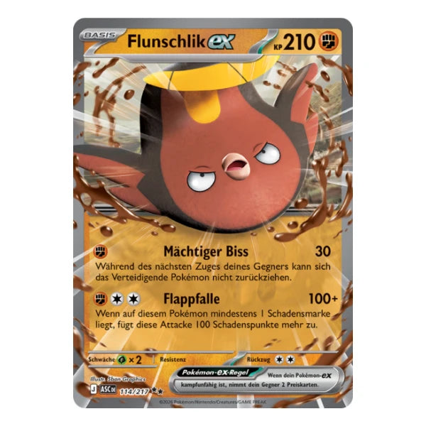 Flunschlik ex 114/217 Pokemon Erhabene Helden