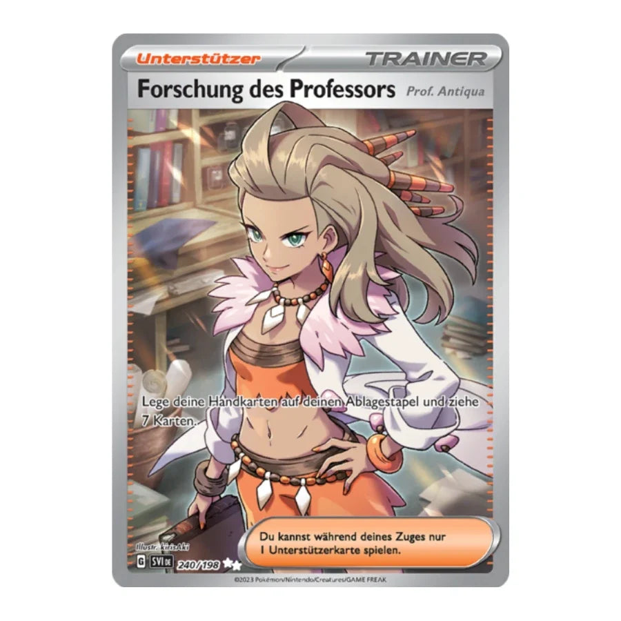 Forschung des Professors Trainer Full Art Deutsch 240/198 Karmesin & Purpur