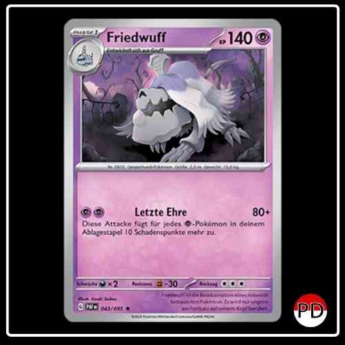 Friedwuff 043/091 Pokemon Paldeas Schicksale