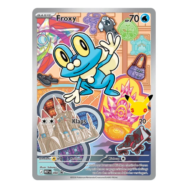 Froxy IR MEP DE 060 Pokemon Mega-Entwicklung Black Star Promo 