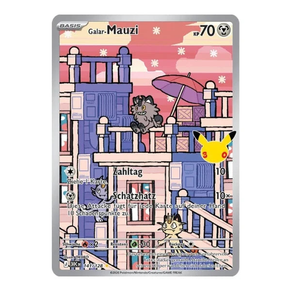 Galar-Mauzi IR 141/128 Pokemon 30 Jahre