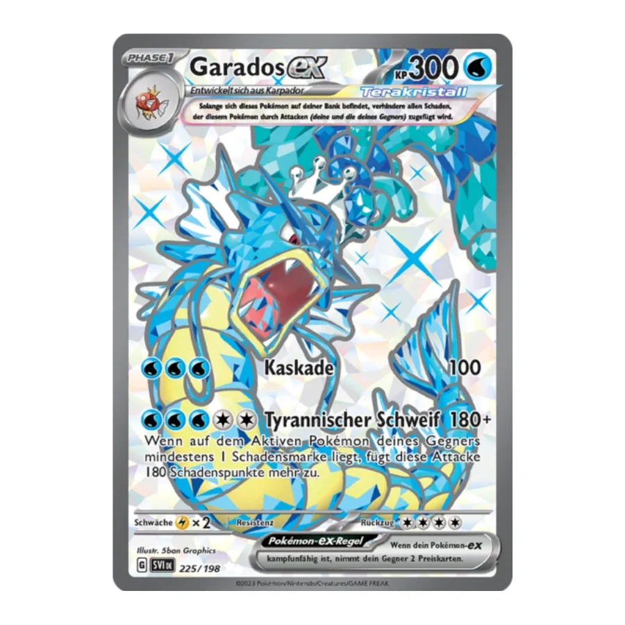 Garados ex Tera Full Art Deutsch 225/198 Karmesin & Purpur