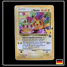 Geburtstags Pikachu Reprint Pokemon Karte 24 aus dem Set Celebrations